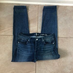 7 For All Mankind Josefina  Boyfriend Blue Jeans
